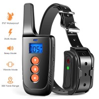 Dog Training Collar - Rechargeable Dog Shock Collar w/3 Training Modes, Beep, Vibration and Shock, 100% Waterproof Training Coll