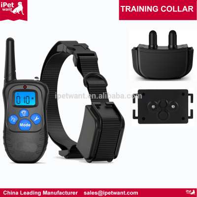 IPETWANT Rechargeable Remote Dog Training Shock Collar with Conductive Silicon Screw