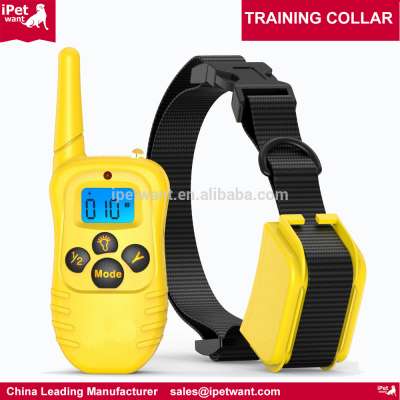 2017 New 300Yard Rechargeable Blue LCD Training Collar Remote Dog Training Collar Pet Dog Shock Collar