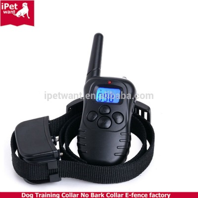 ipetwant M81B Fully Waterproof and Rechargeable Dog Training Shock and Bark Collar with 100lv Shock and Vibration Mode