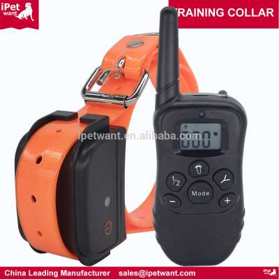 2016 Best Quality 2017 New Fully Waterproof and Rechargeable 300 Yard Remote Electric Dog Training Shock Collar